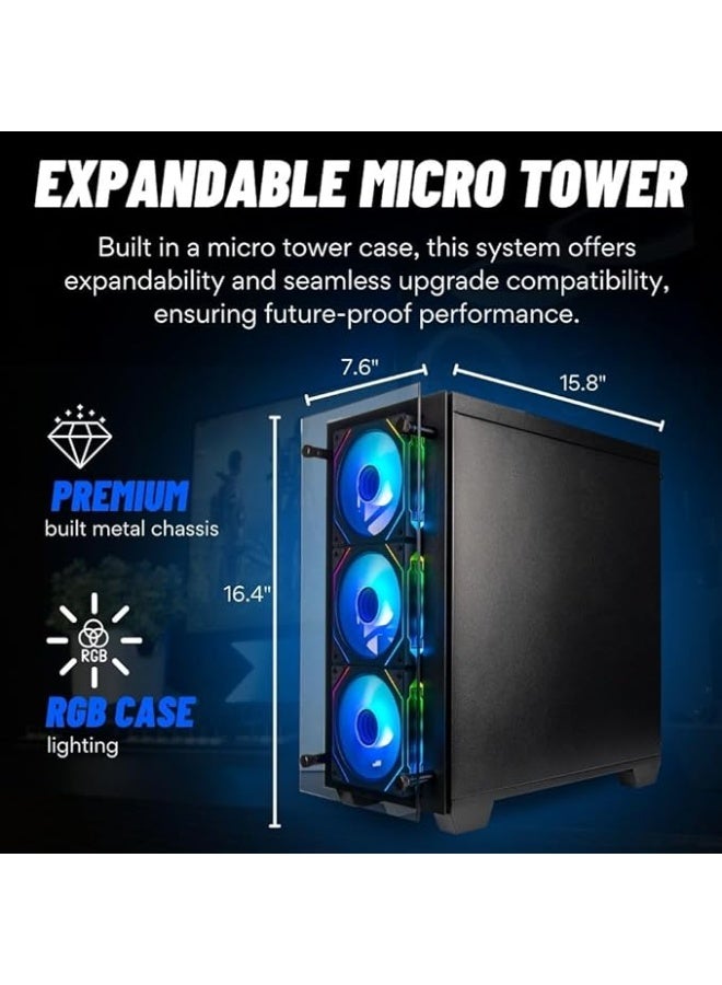 AJYAL Gaming PC i5-12400F / H610m DDR4 / 16GB RAM 3600MHz / Nvme 1TB SSD / NVIDIA GeForce RTX 5050 8GB / RGB AIR Cooler / RGB ATX Case / 650W Power Supply Gaming PC i5-12400F | RTX 5050 - Image 2